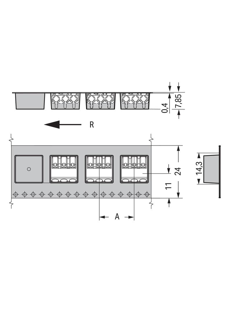 złączka THR do płytek drukowanych
