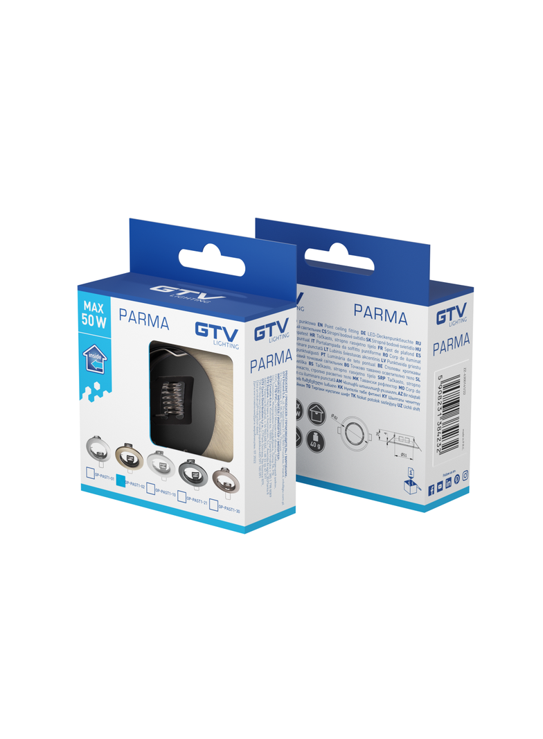 SUFITOWA OPRAWA PUNKTOWA (OCZKO) PARMA, IP20, INOX