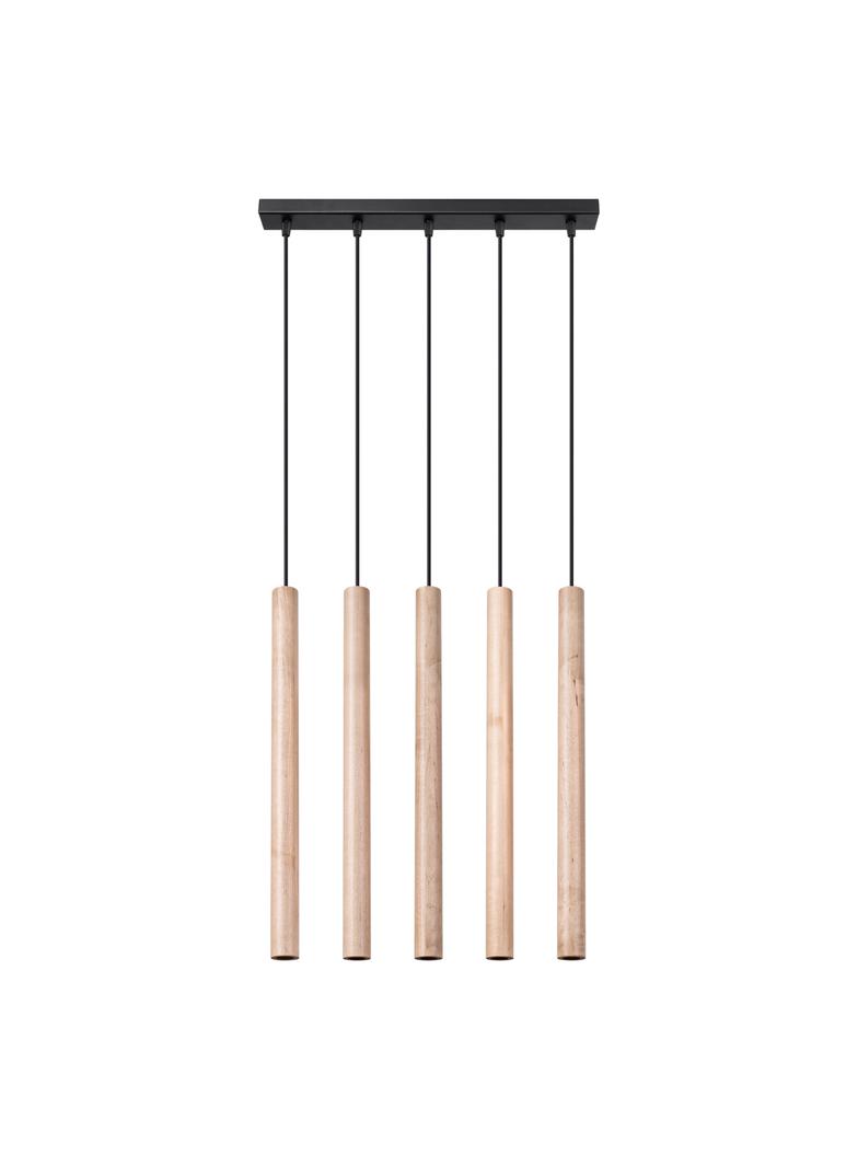 Sollux Lampa wisząca PASTELO 5L drewno SL.1269