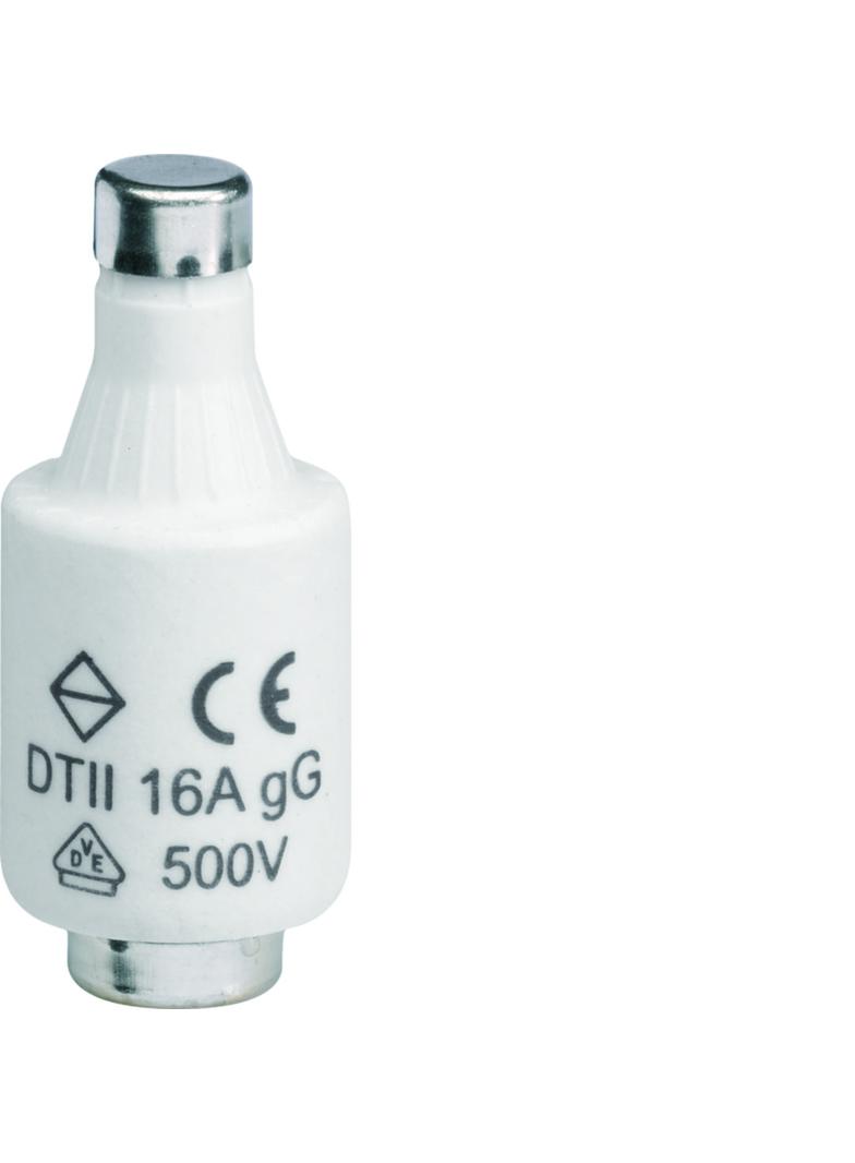 Wkładka bezpiecznikowa DTII/E27 wyk.zwłoczne gG (Bi-Wtz) 16A 500VAC LE2716 HAGER