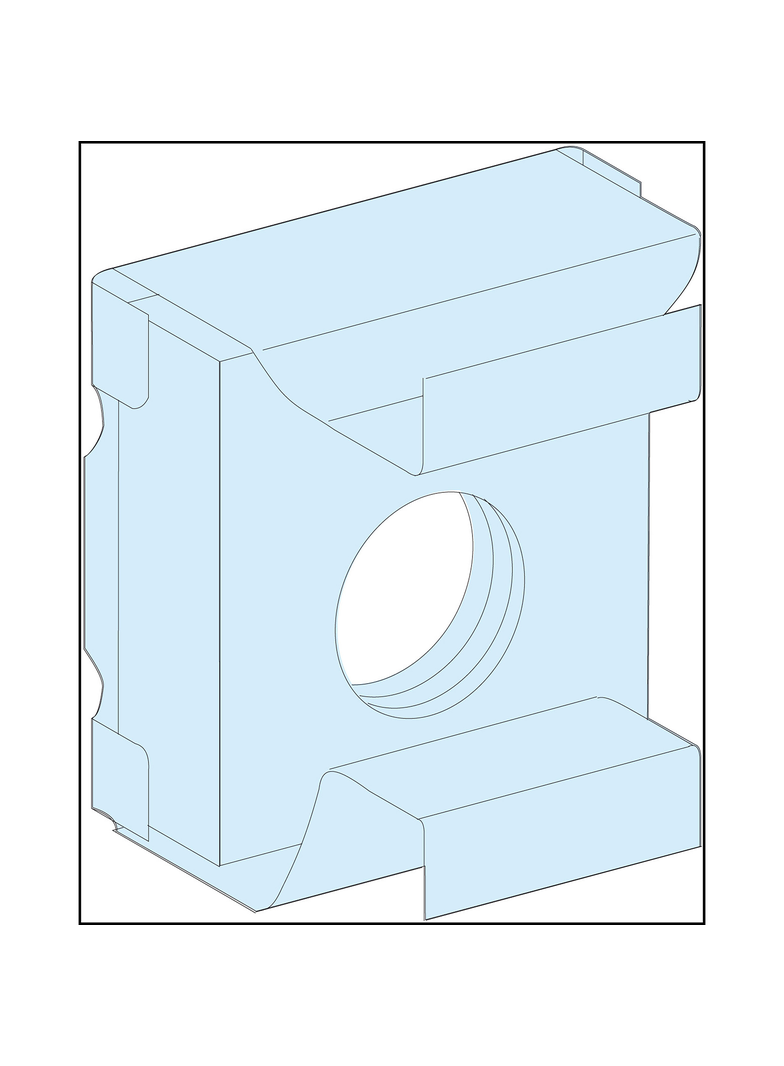 Rozdzielnice PrismaSet, nakrętki zaciskowe do przekładek sześciokątnych M6 20 sztuk