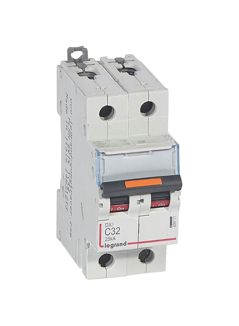Wyłącznik Nadprądowy S322 C32 2P 32A 25Ka DX3 409771 LEGRAND