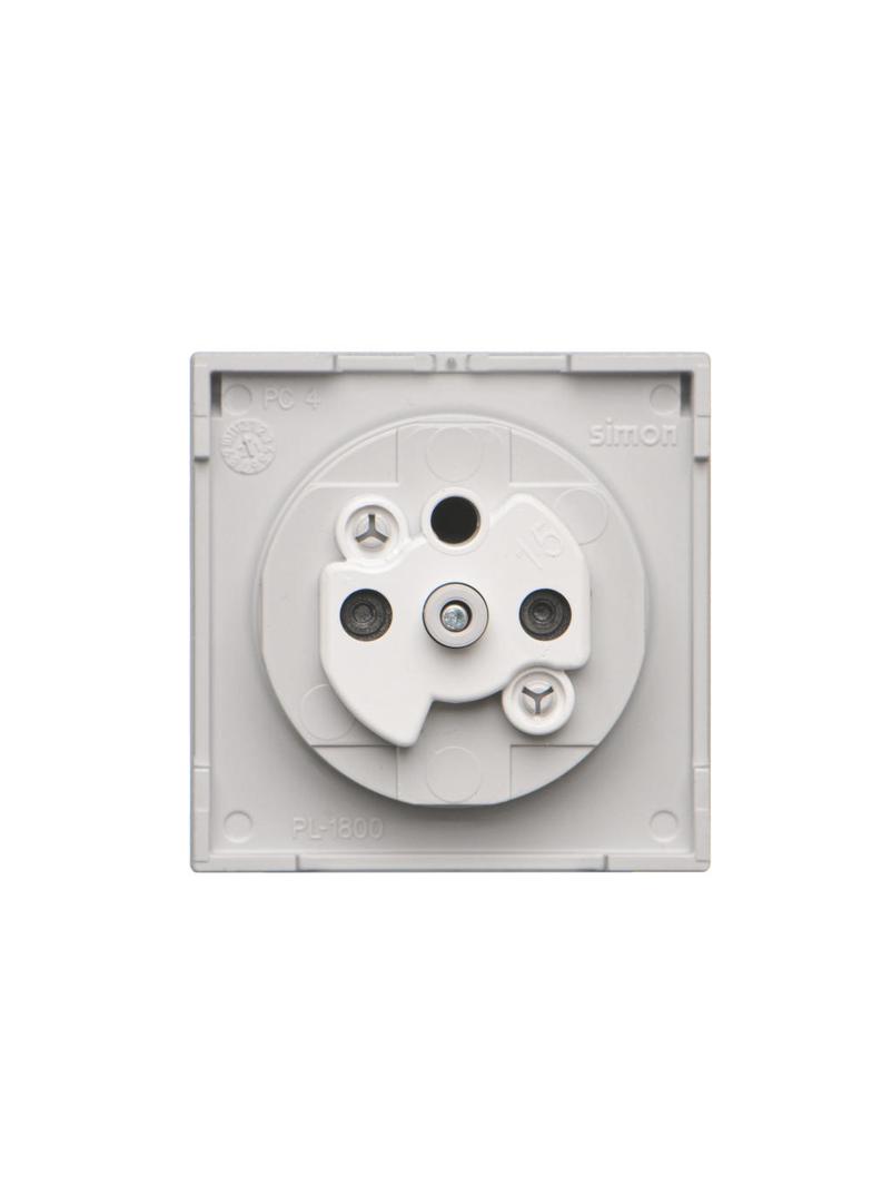 Simon 55 Pokrywa gniazda wtyczkowego pojedynczego z klapkąW kolorze pokrywy do: SGZ1CM SGZ1M Aluminium mat TGZ1BUZP/143 KONTAKT
