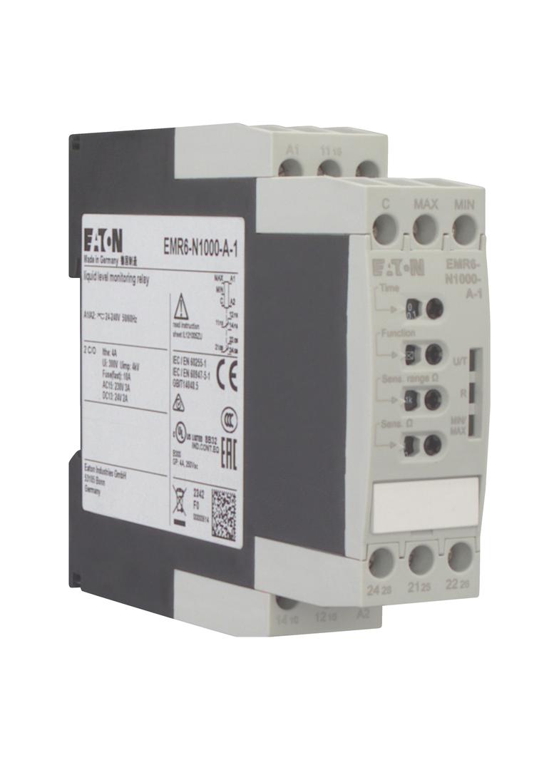 EMR6-N1000-A-1 Przekaźnik monitorujący poziom 24 - 240VAC /DC 0.1 - 1000 kOhm 184757 EATON