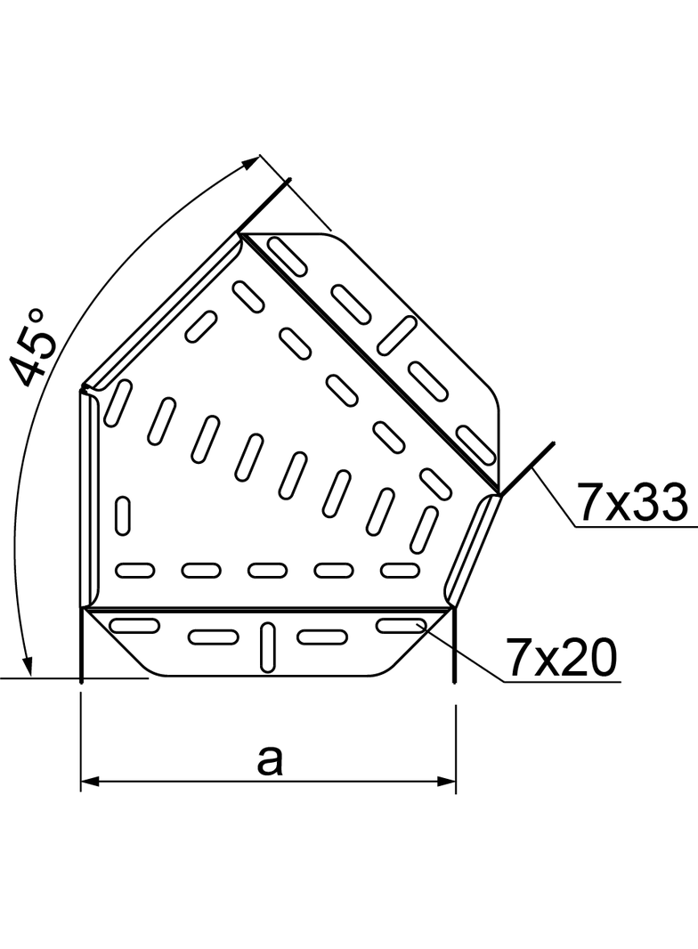 KKMJ200H60 Kolanko 45° 1,0 mm