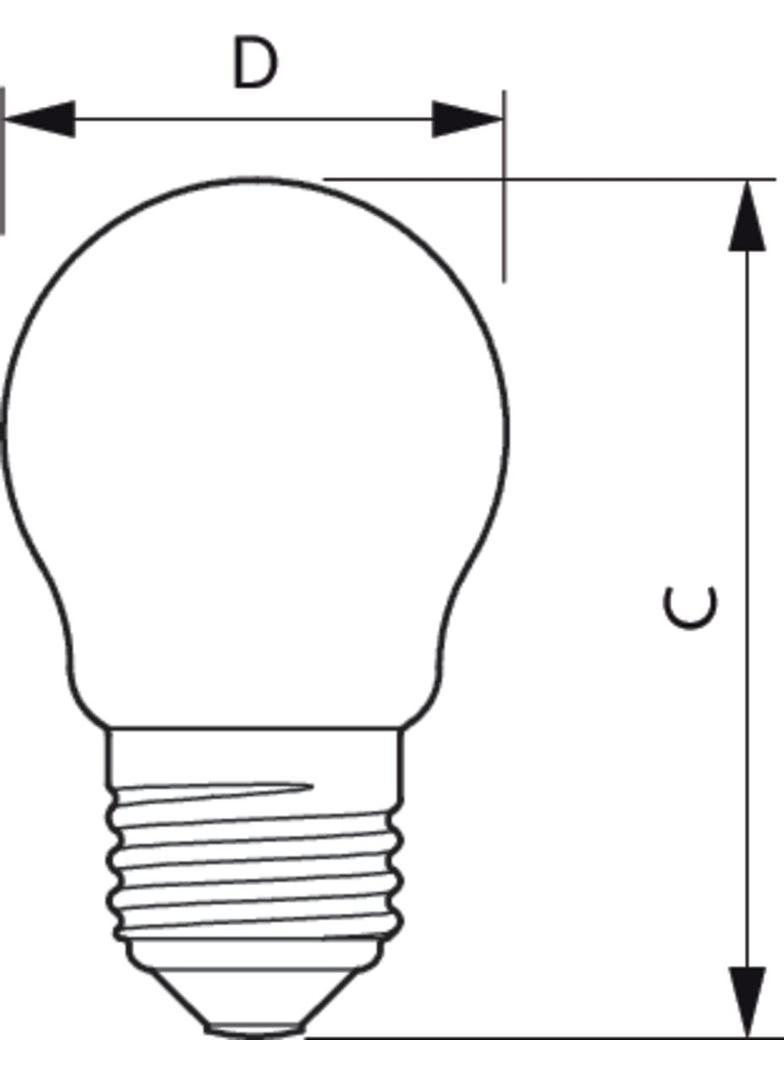 CLA LEDLuster ND 4.3-40W E27 827 P45 CL