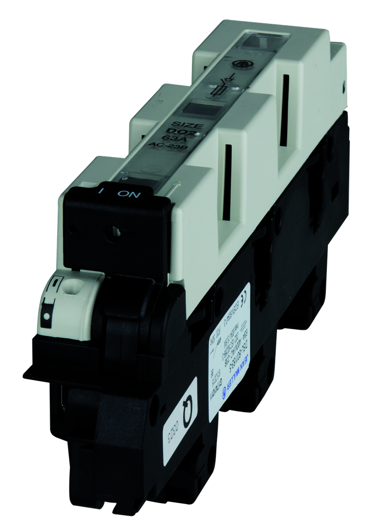 DSL-60/183-5 - Rozłącznik do bezpieczników typu D02, szerokość 36 mm, dla grubości szyn 5 i 10 mm, n