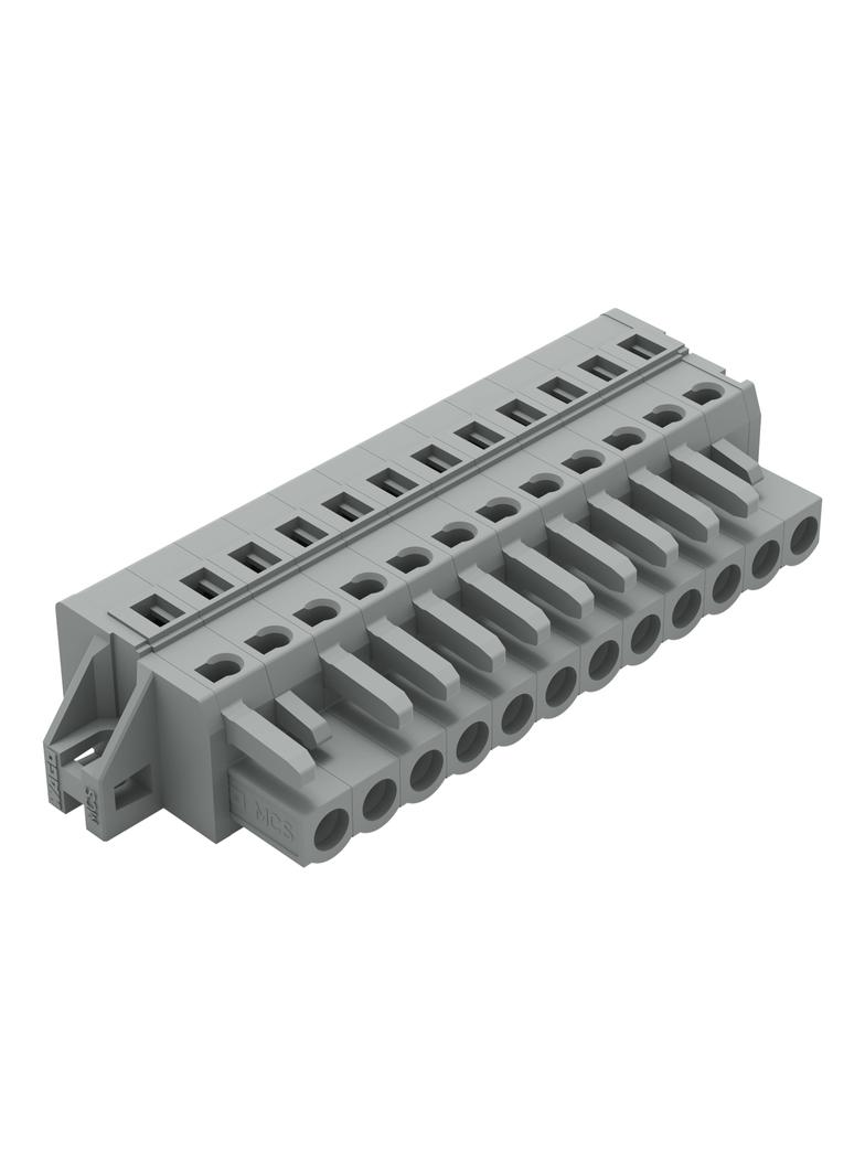 Gniazdo MCS‑MIDI Classic 12‑biegunowe szare raster 5mm 231‑112/031‑000 /25szt./ WAGO