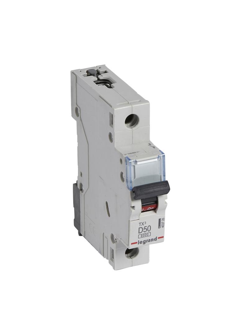 Wyłącznik Nadprądowy 1P D50A 6kA AC S301 TX3 403726 LEGRAND