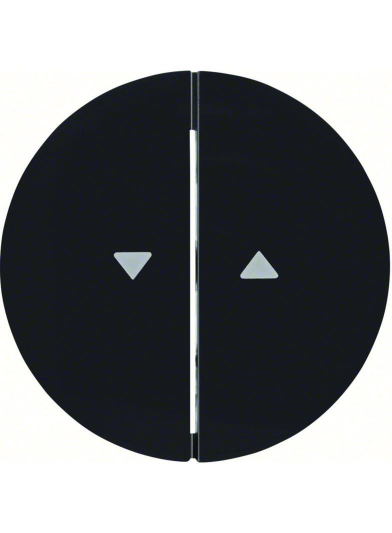 BERKER R.1/R.3 Klawisze z nadrukowanym symbolem strzałka do łącznika 2-klawiszowego czarny połysk 16