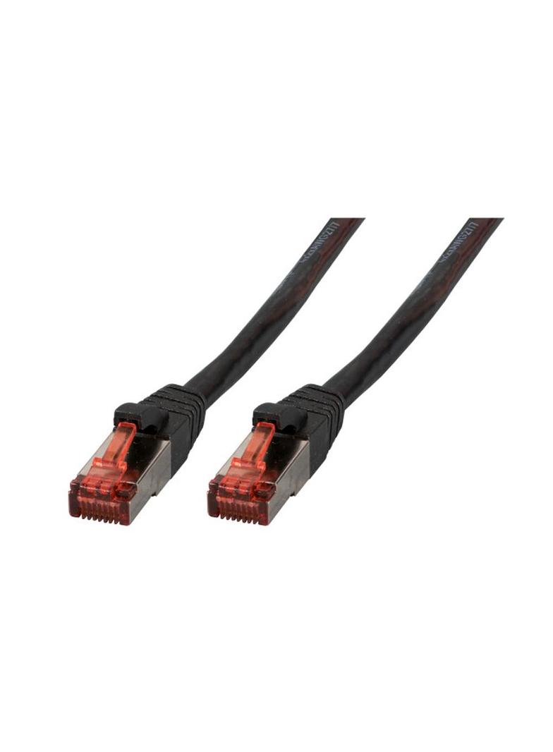 Patchcord RJ45 S/FTP kat. 6 LSZH czarny 15m