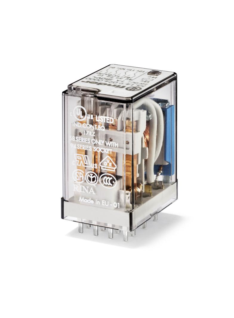 Miniaturowy przekaźnik przemysłowy 4 P; 7A; 24V DC, 55.14.9.024.0000