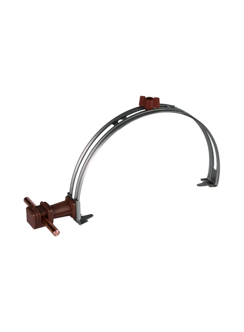 Wspornik dachowy z DEHNsnap, stal nierdzewna NIRO/ tworzywo, brązowy