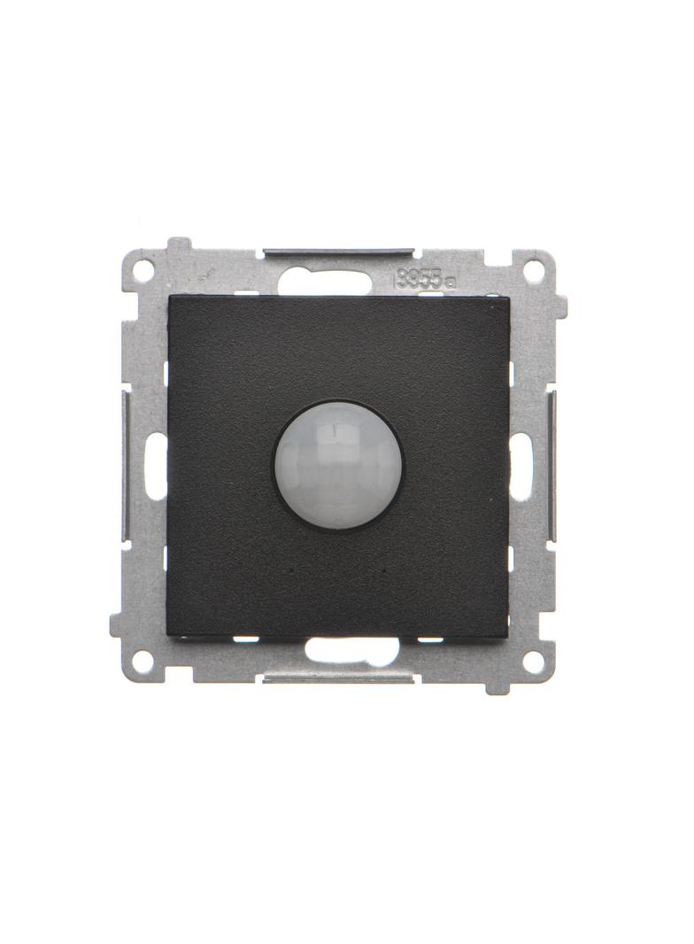Simon 55 Elektroniczny łącznik hotelowy z podświetleniem LED Czarny mat