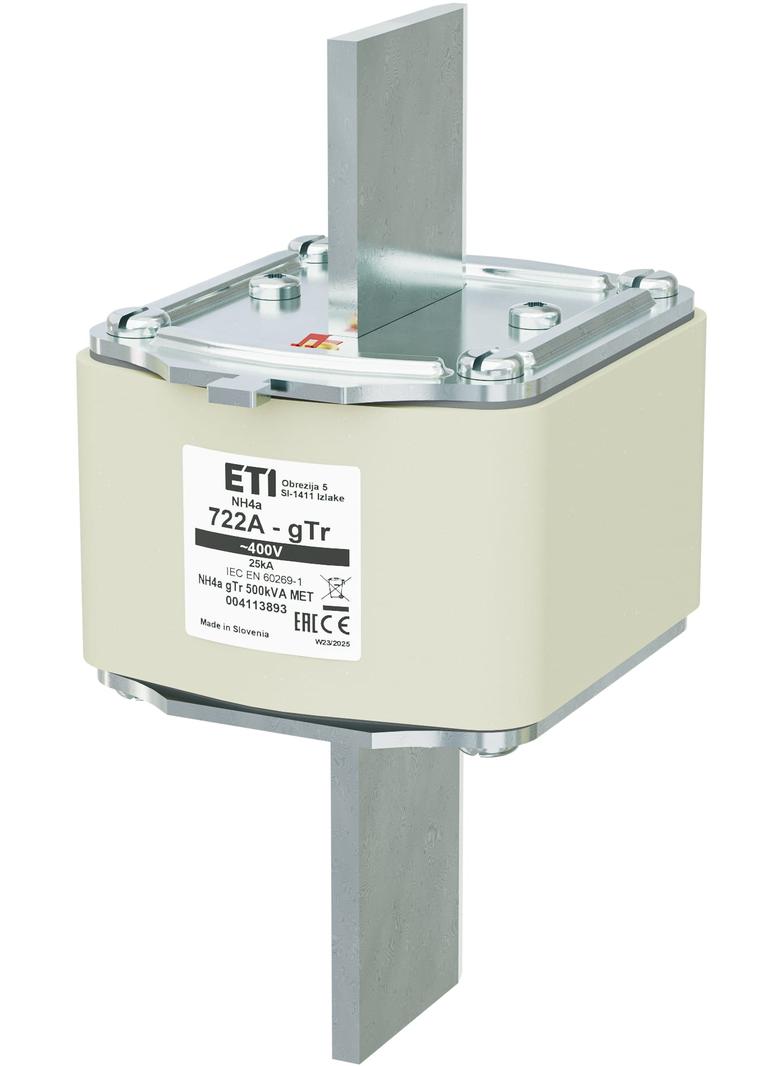 Wkładka topikowa NH pomiarowa gTr NH4a gTr 722A 400V 500kVA MET 004113893 ETI