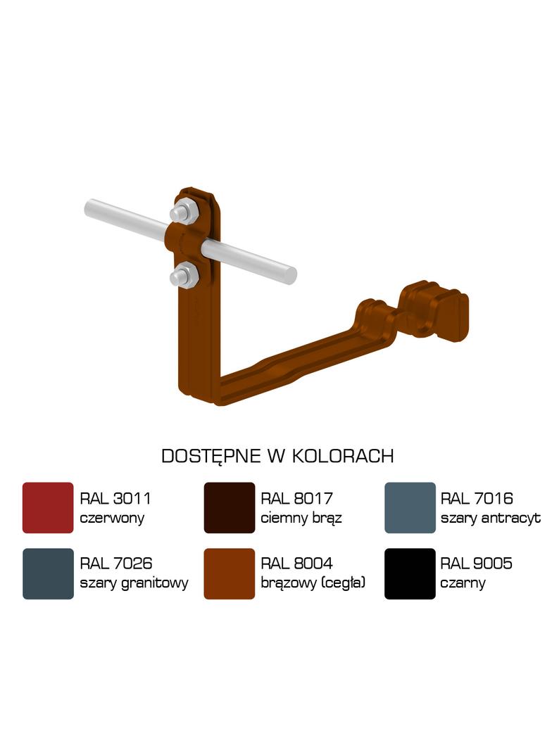 AN-25E/LA/-N Uchwyt dach.prof.pros.Z-śr. WZÓR 9 H=10cm /LA/