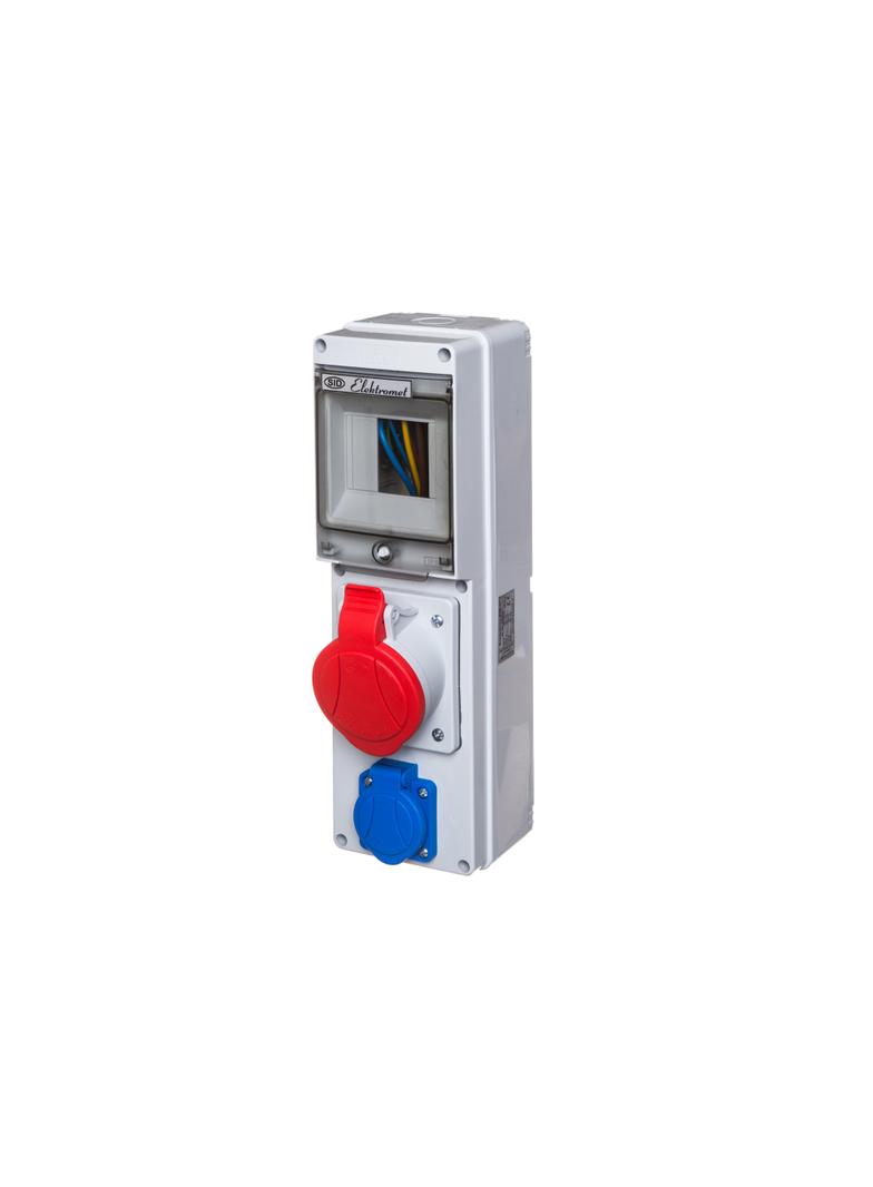 Rozdzielnica RSE-01 -okienko inspekcyjne 4 moduły -wyposażona w okablowanie do podłączenia zabezpiec 942062 ELEKTROMET