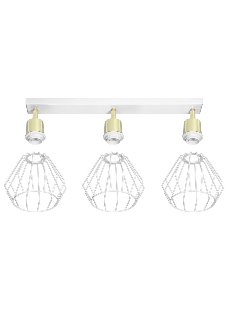 Waya 3P E27, oprawa ścienno-sufitowa, max. 3x60W, biała, listwa