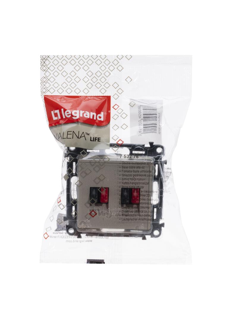 VALENA LIFE GNIAZDO GŁOŚNIKOWE PODWÓJNE KREMOWE, Legrand