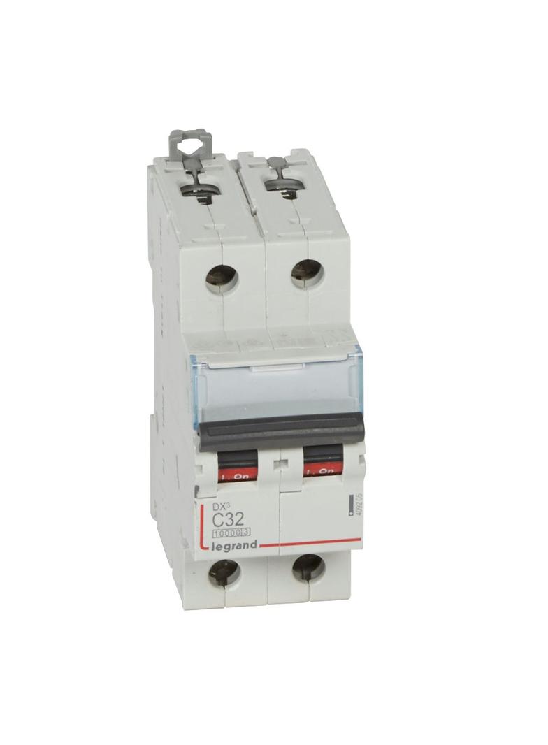 WYŁĄCZNIK NADPRĄDOWY S 312 2P C 32A 10000A SERII DX3, Legrand