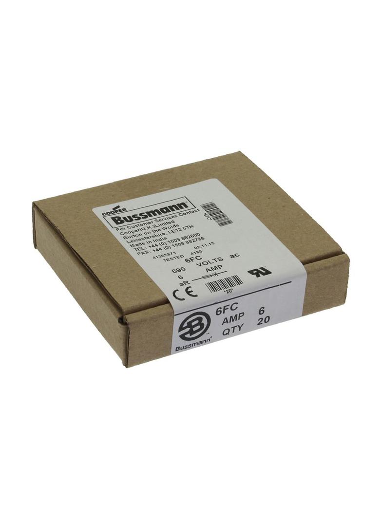 6A 690V AC BS88 SEMI Wkładka szybka 6A AC 690V BS88 9x75 mm aR BS 6FC EATON