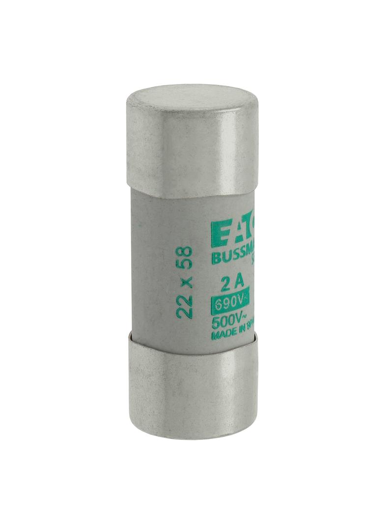 CYLINDRICAL FUSE 22 x 58 2A AM 690V AC Wkładka cylindryczna 22 x 58mm 2A AM 690V AC C22M2 EATON