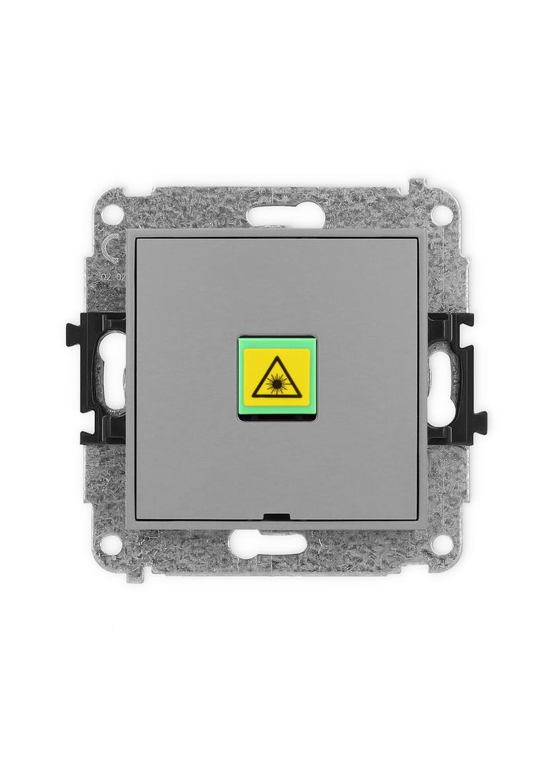 ICON Mechanizm gniazda światłowodowego/optycznego pojedynczego, bez pola opisowego szary mat