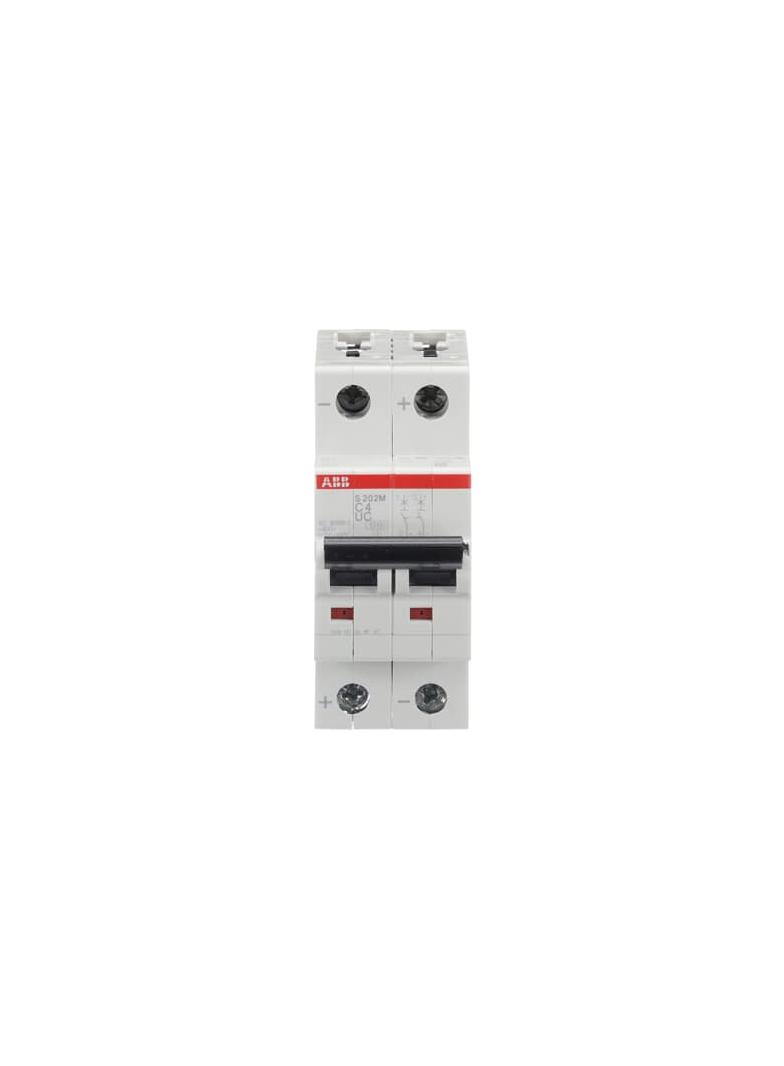 S202M-C4UC Wyłącznik nadprądowy 10kA AC/DC 2P C4A 2CDS272061R0044 ABB
