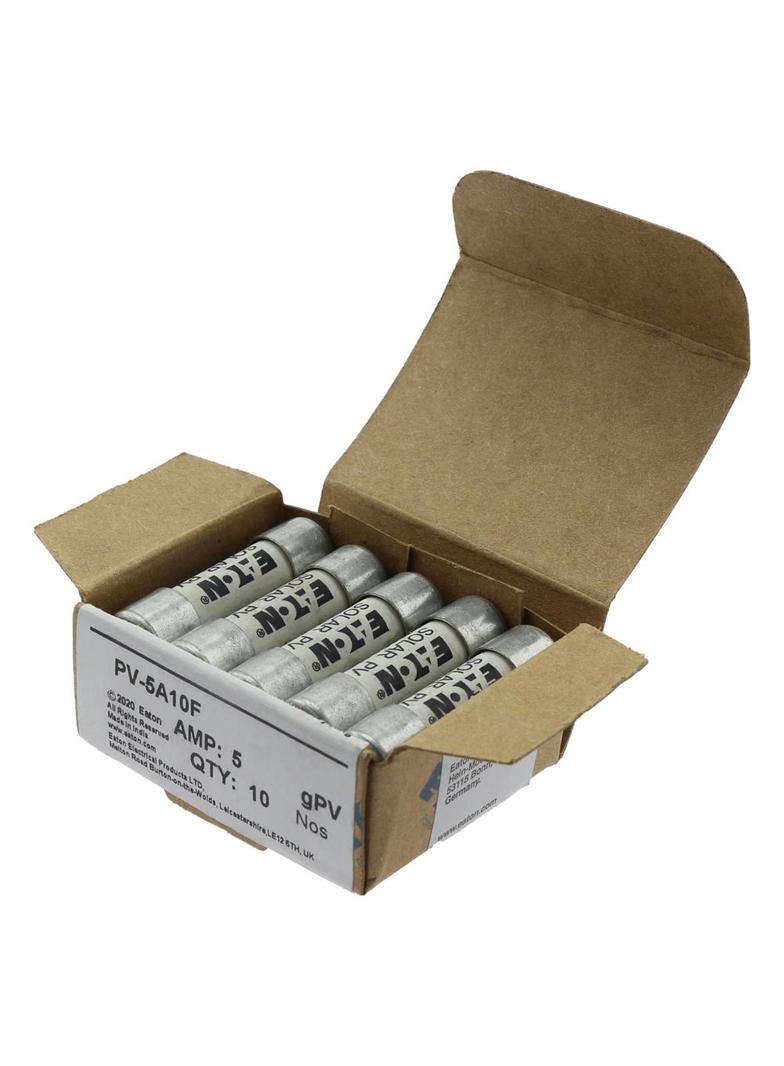 5AMP 1000VDC SOLAR FERRULE 10 X 38MM 5A 1000Vdc wkładka cylindryczna 10x38 do PV PV-5A10F EATON