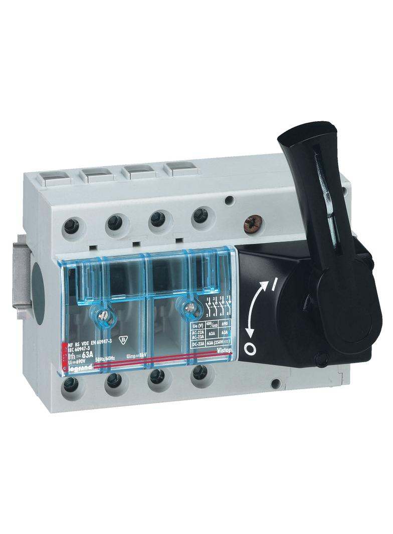 Rozłącznik Vistop 160A 4P Napęd Frontowy Czerwony 022553 LEGRAND