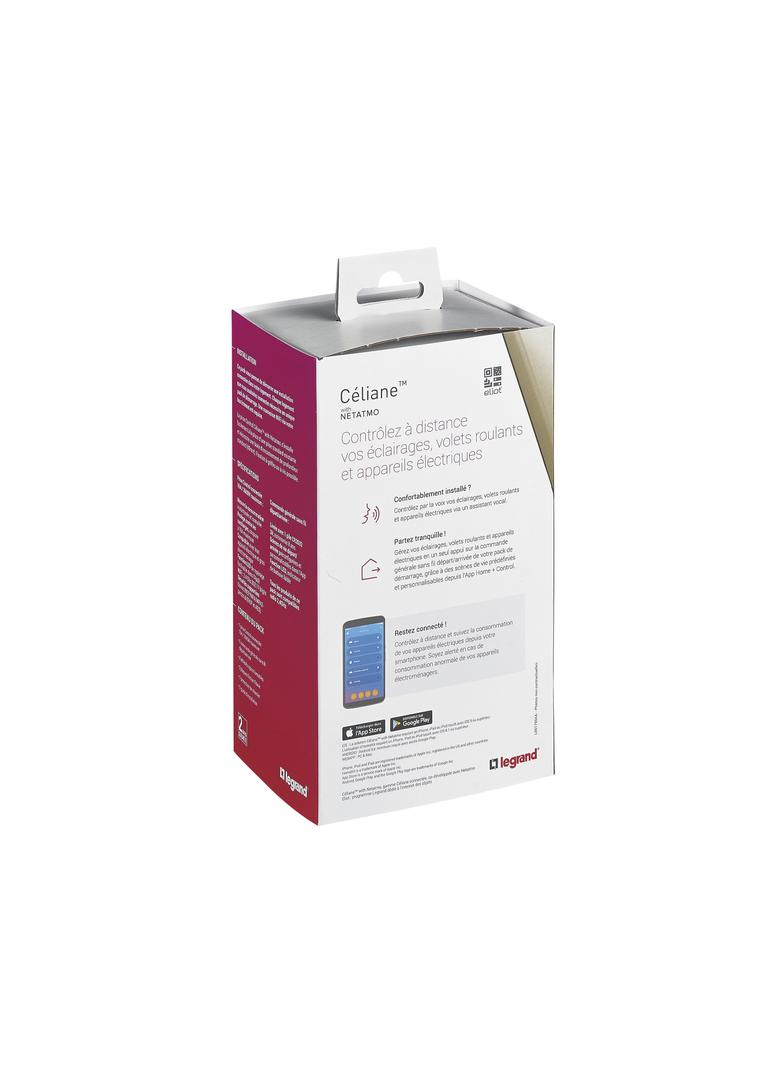 CELIANE WITH NETATMO - ZESTAW STARTOWY PODSTAWOWY (GNIAZDO CONTROL, ŁĄCZNIK BEZPRZEWODOWY WYJŚCIE/PO