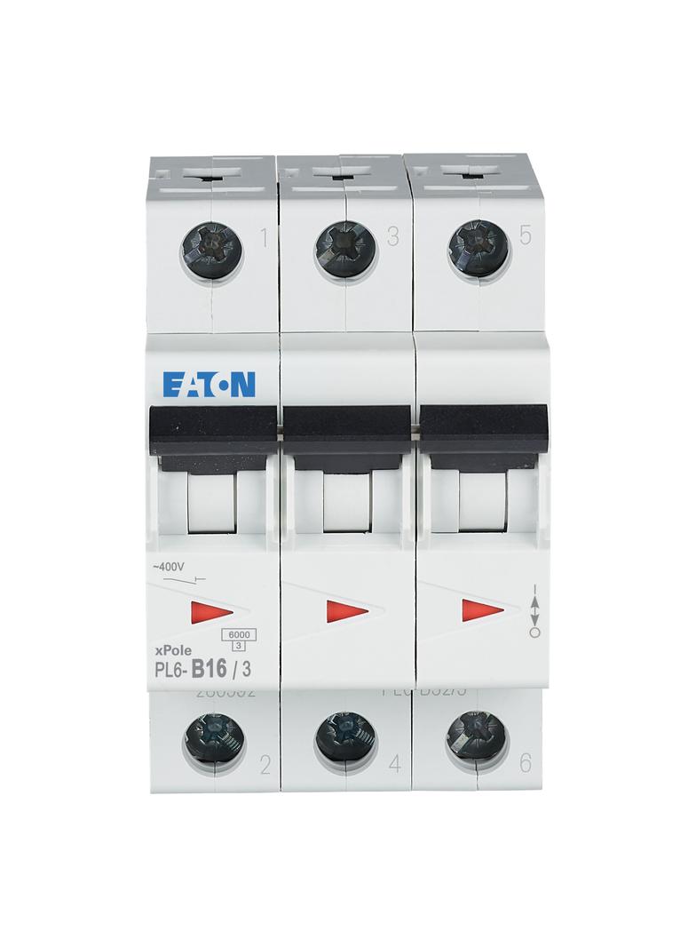 PL6-B16/3 Wyłącznik nadprądowy 6kA B16A 3P 286589 EATON