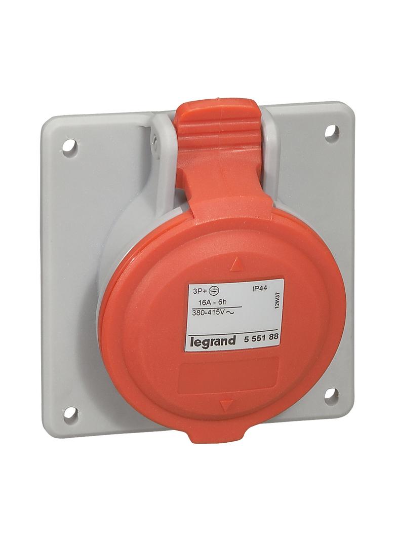 P17 TEMPRA PRO GNIAZDO TABLICOWE 16A 3P+N+Z 400V IP44, Legrand