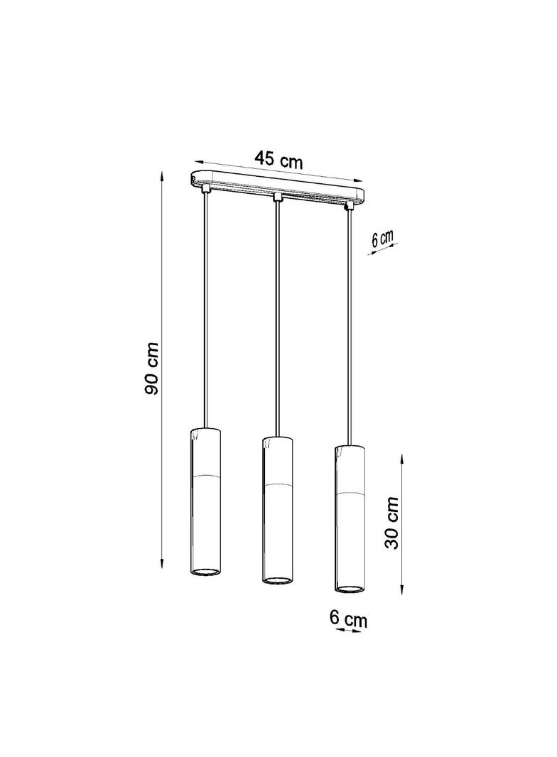 Sollux Lampa wisząca BORGIO 3L biały SL.0649