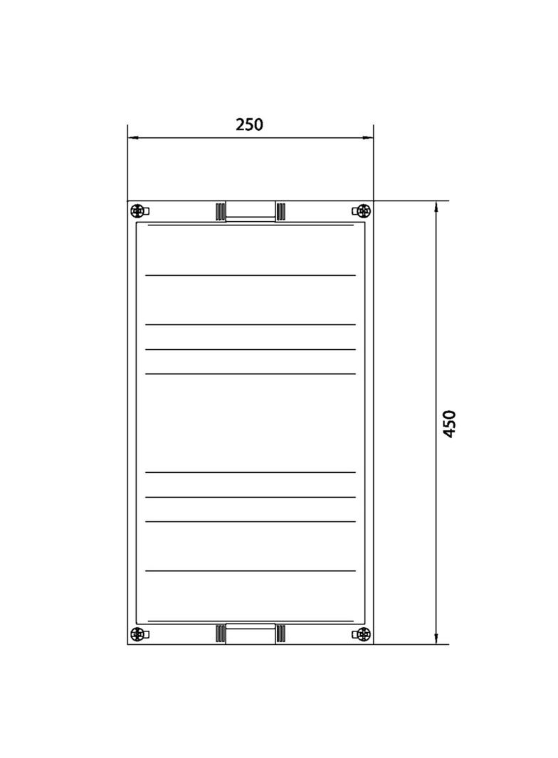 univers N Blok dla zacisków szeregowych poziomych 450x250mm UD31A1 HAGER