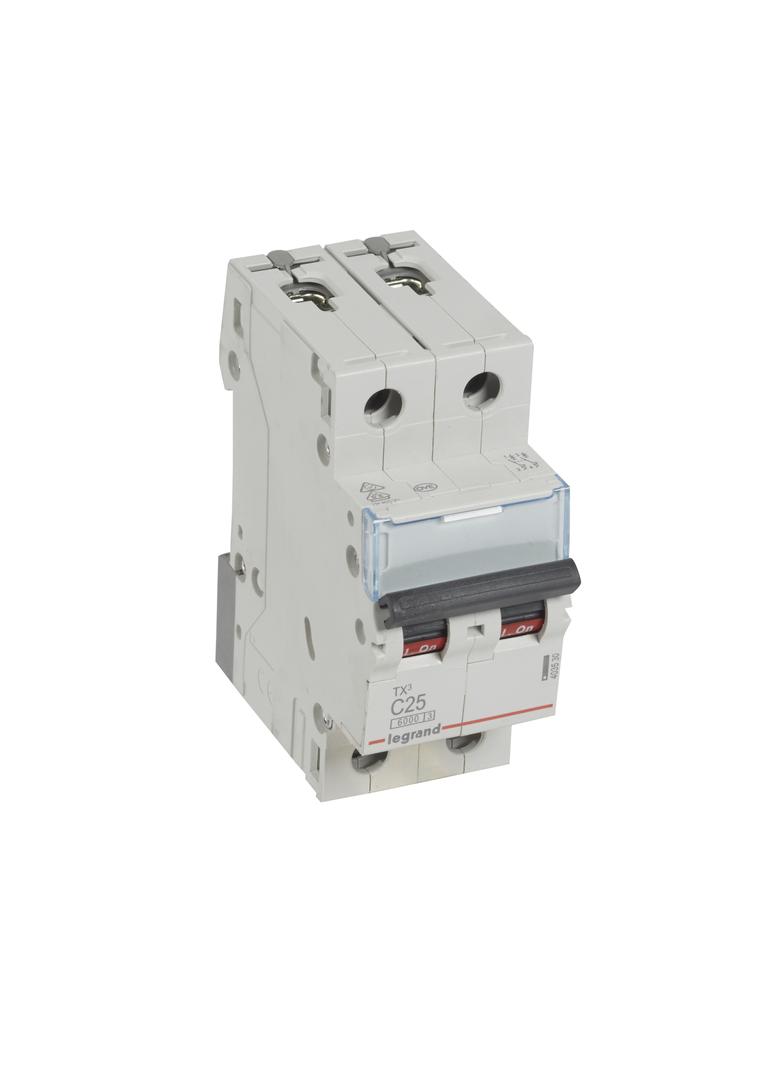 Wyłącznik Nadprądowy 2P C25A 6kA AC S302 TX3 403530 LEGRAND