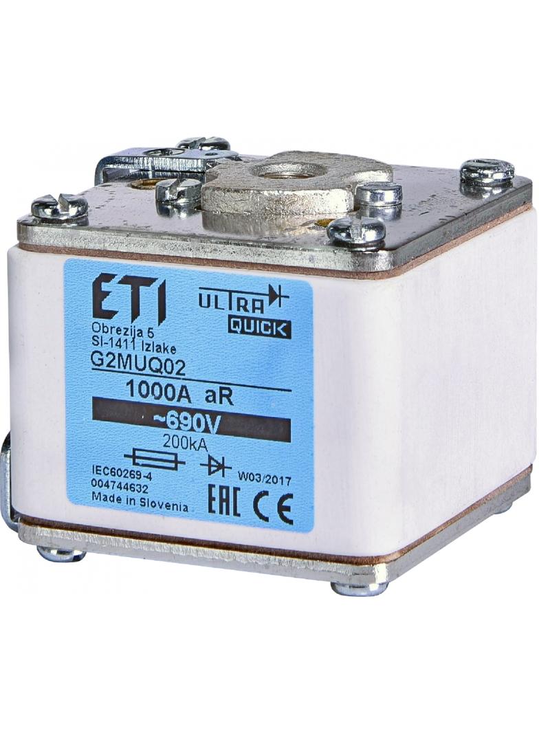 Wkładka topikowa ultraszybka G2MUQ02/1000A 690V 004744632 ETI