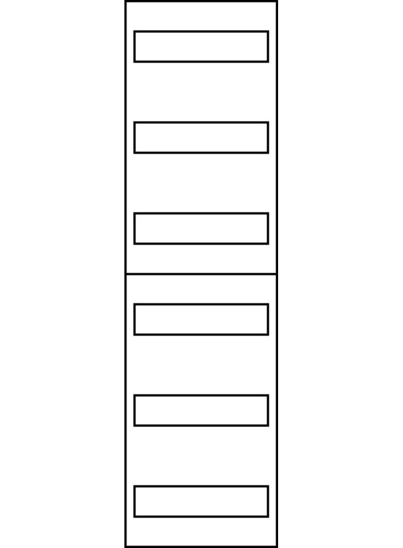 univers Z Zestaw montażowy 900x250mm dla aparatury modułowej 6-rzędowy ZU261S HAGER