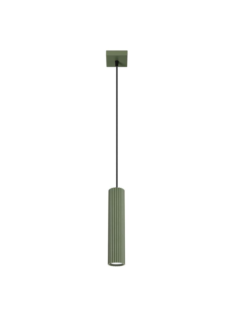 Sollux Lampa wisząca KARBON 1 zielony oliwkowy SL.1611