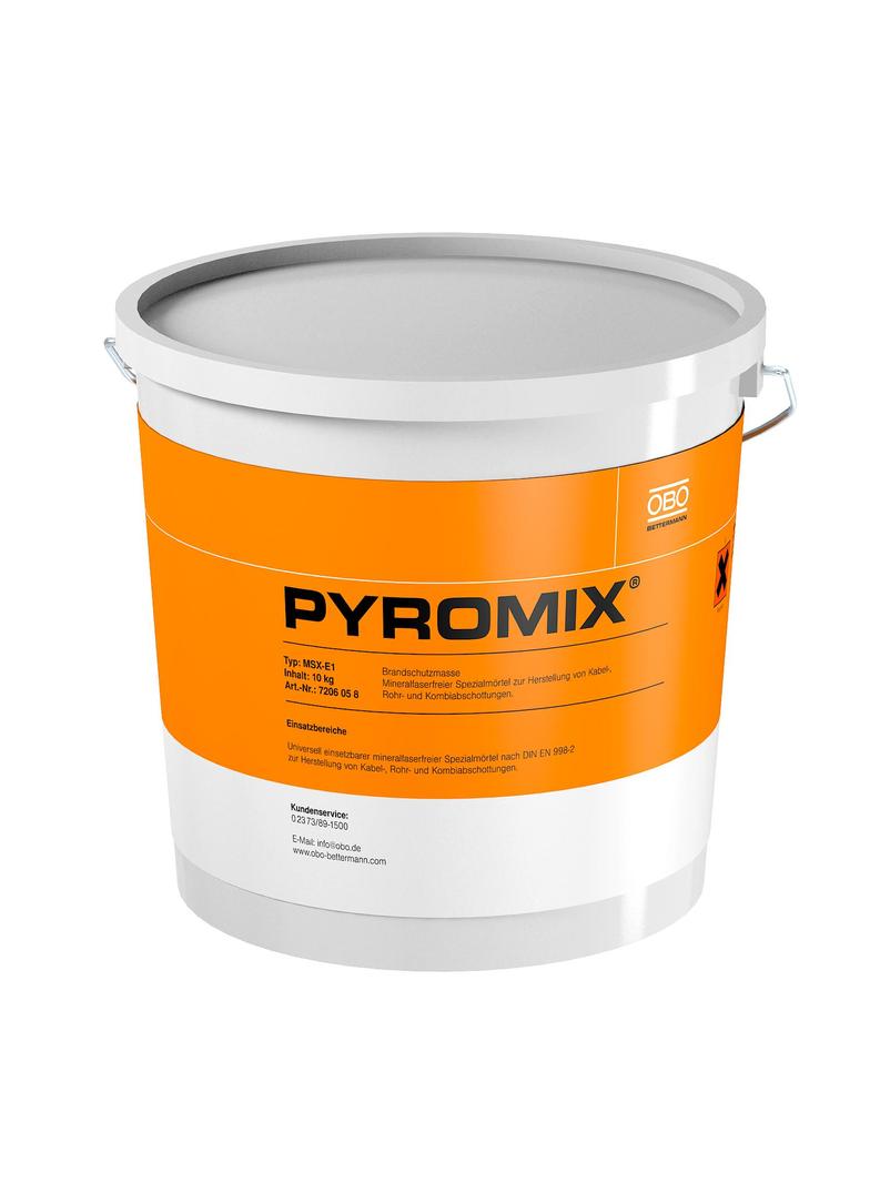 MSX-E1, Zaprawa ognioodporna