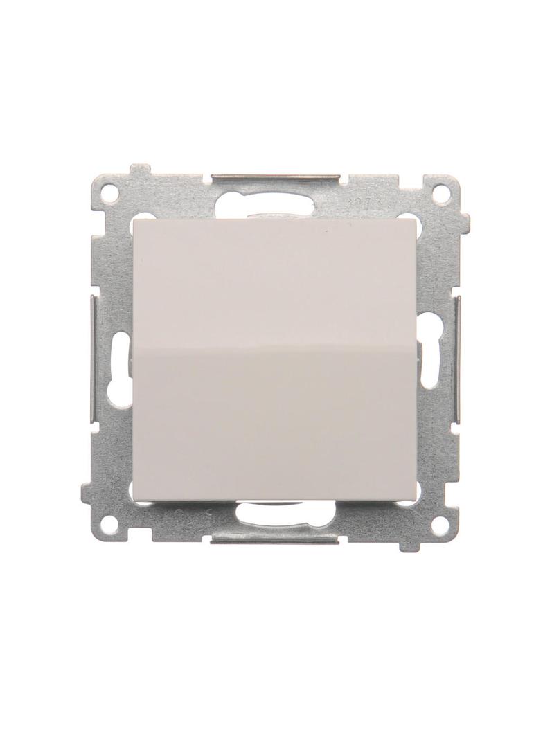 Simon 54 Przycisk pojedynczy rozwierny bez piktogramu 10A szybkozłączka biały