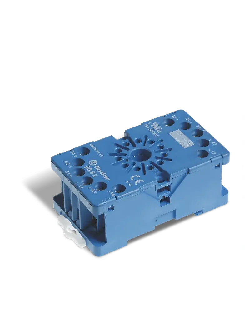 Gniazdo do przekaźników serii 60.12; zaciski śrubowe, 90.82.3