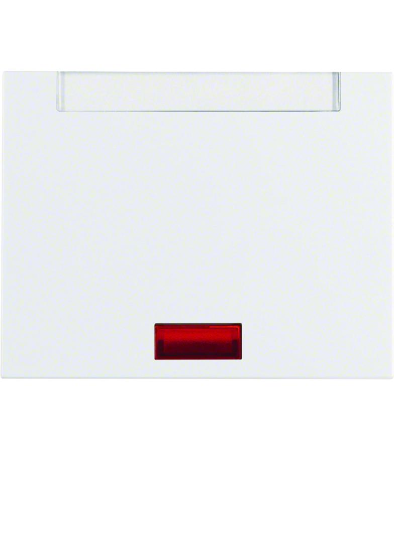 BERKER K.1 Klawisz z 5 dołączonymi soczewkami i pole opisowe biały 14157109 HAGER