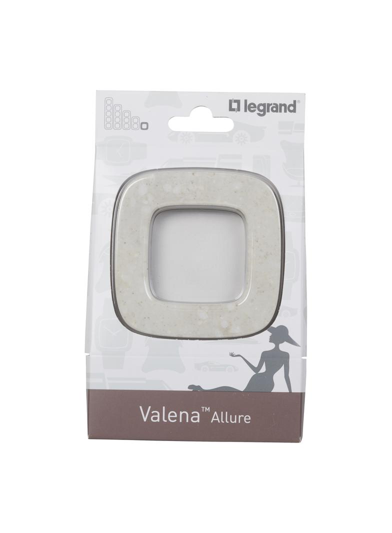 Valena Allure Ramka Pojedyncza Marmur Pałacowy 755521 LEGRAND