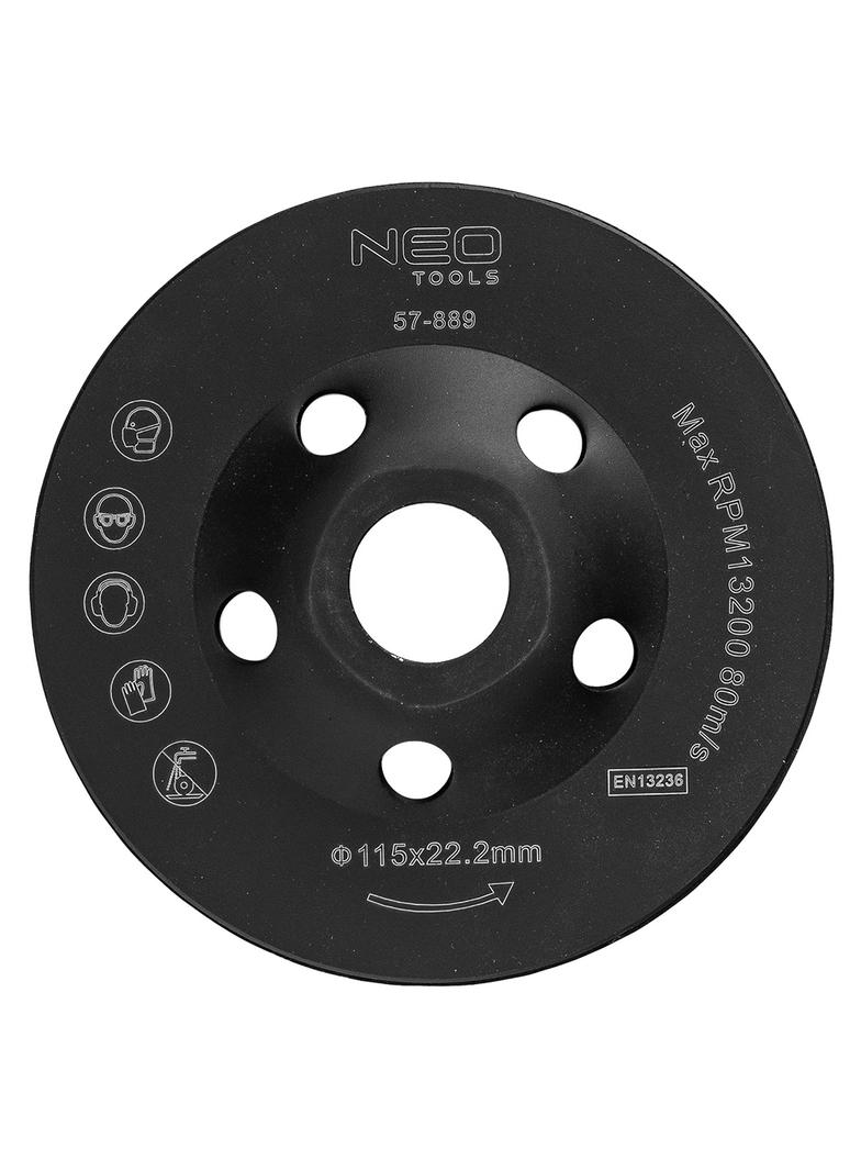 Tarcza diamentowa szlifierska 115 x 22.2 x 5 mm, turbo