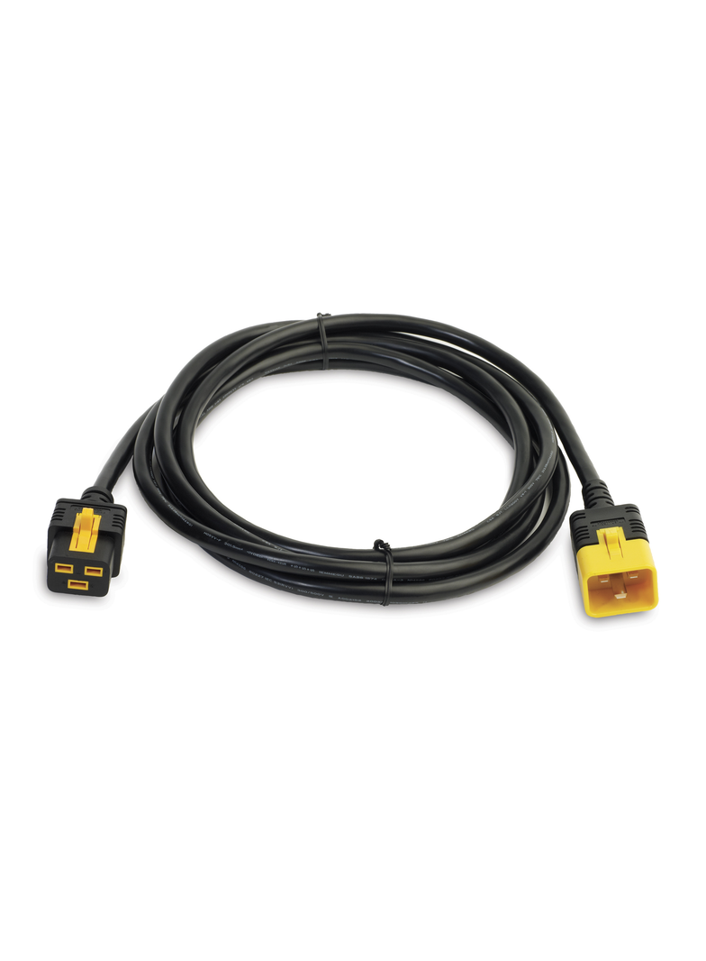 Kabel zasilający 16A o długości 3m z blokadą z C19 na C20