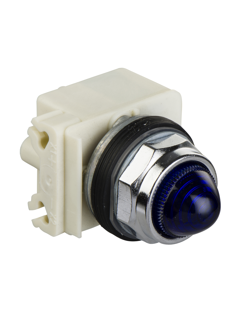 Harmony 9001K Lampka sygnalizacyjna okrągła O30, niebieska, żarówka BA9s, 220/240 V ACIP66