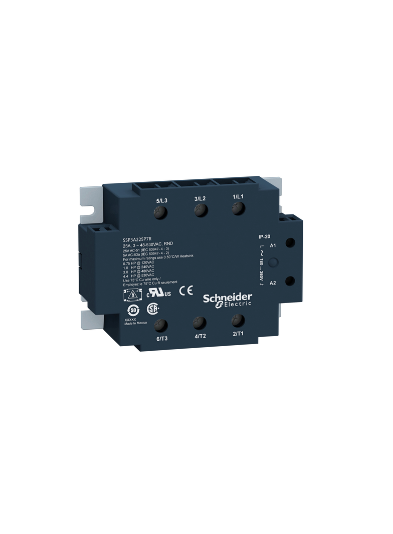 Harmony Relay Przekaźnik półprzewodnikowy bez wkładki wejście 180/280VAC/wyjście 48/530VAC 50A SSP3A