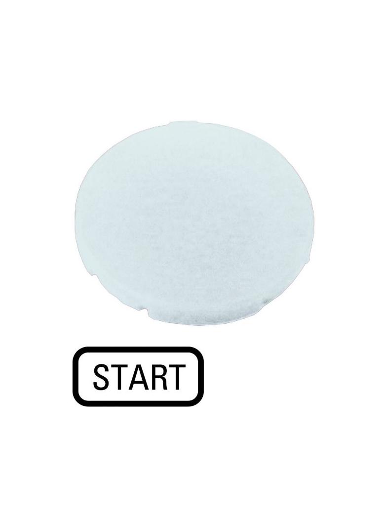 M22-XD-W-GB1 Soczewka przycisku 22mm płaska biała z opisem /STOP/ 218197 EATON