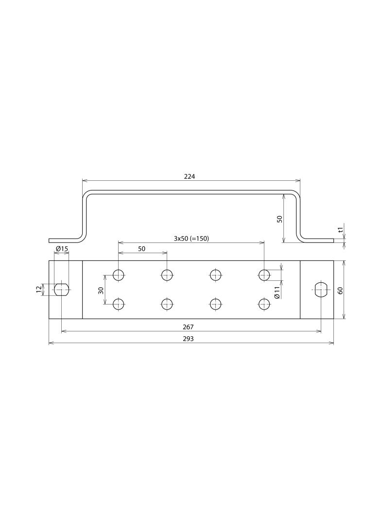 Szyna uziemiająca do 4 przewodów, St/tZn